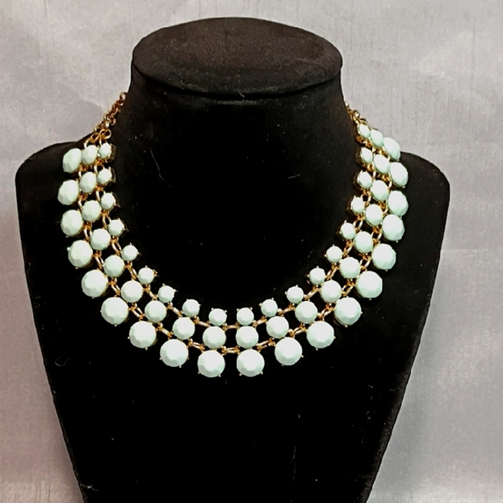 Claire's Pale Blue Beaded Necklace